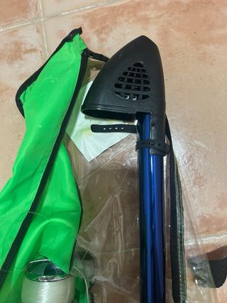 3 Cañas de pescar con carrete 
