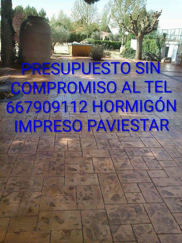 Hormigón impreso y pulido