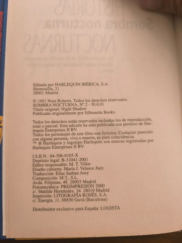 Nora Roberts:Turno de noche Sombra nocturna