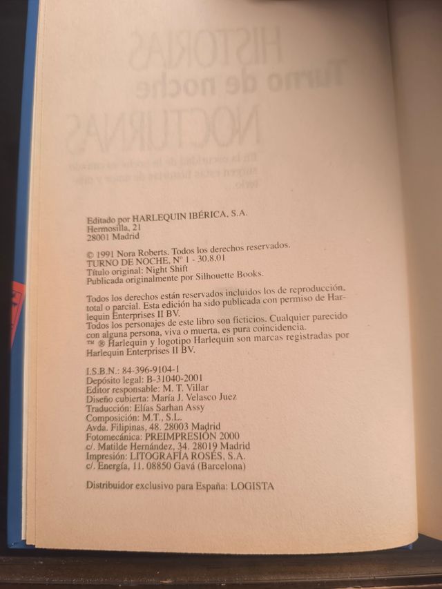 Nora Roberts:Turno de noche Sombra nocturna