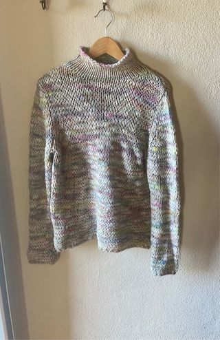 Jersey Benetton multicolor cuello alto