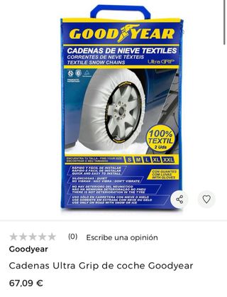 Cadenas Nieve Goodyear Tela XL