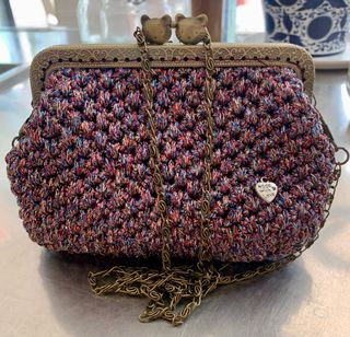 Borsetta fatta a mano multicolore