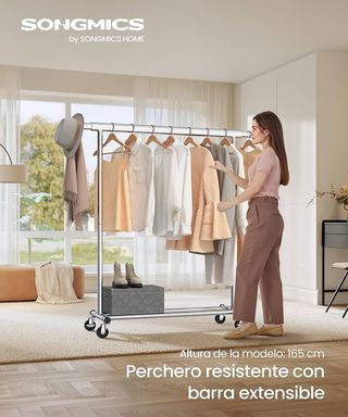 Burro ropa con ruedas