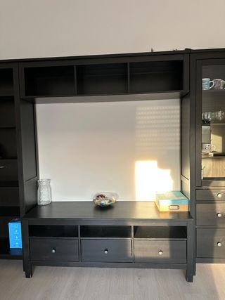 Muebles Salón TV Ikea Hemnes en Negro