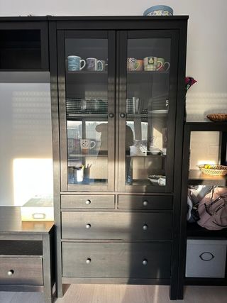 Muebles Salón TV Ikea Hemnes en Negro