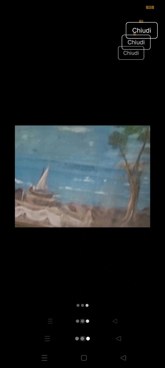 Quadro paesaggio marino su tela