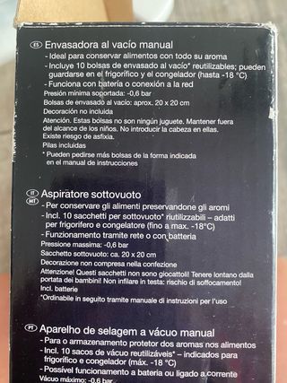 Envasadora al vacío SilverCrest