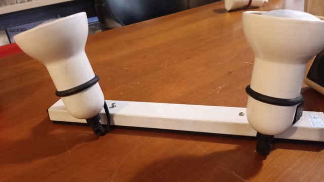 Faretti da parete argento e bianchi