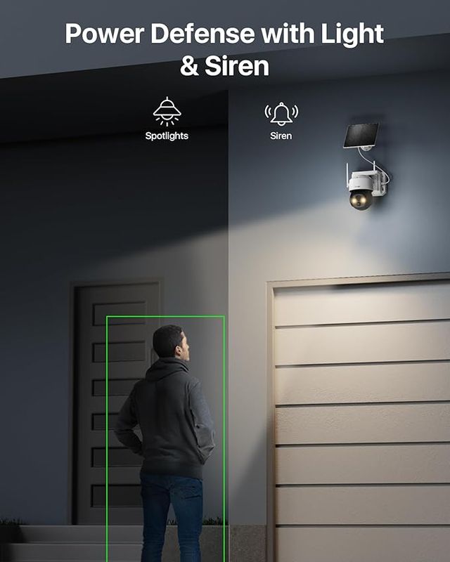 Cámara Vigilancia WiFi Exterior Solar ZOSI