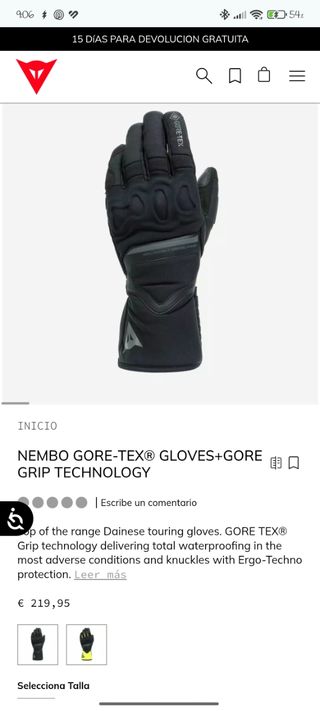 Guantes Moto Dainese Nembo Gore-Tex