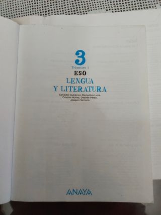 Lengua y Literatura 3.