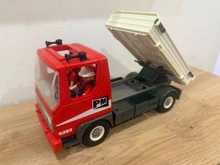 Camión de obra Playmobil con figuras