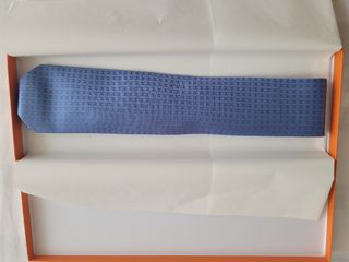Corbata Hermès Azul