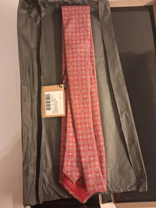 Corbata Loewe Estampada Roja