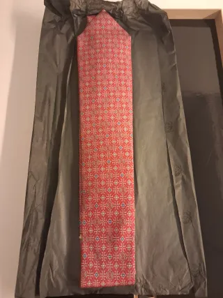 Corbata Loewe Estampada Roja