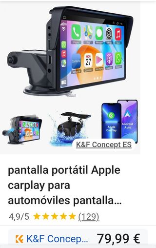 Pantalla Portátil Carplay Android Auto