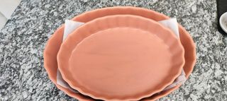 2 Pirofile in ceramica rosa