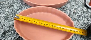 2 Pirofile in ceramica rosa