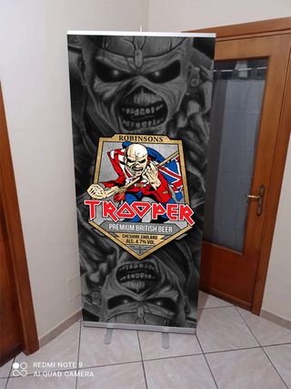 Espositore Roll-up Trooper Beer Iron Maiden