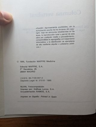 Columna Vertebral - Libro de medicina