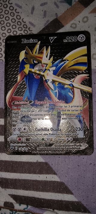 Carta Pokémon Zacian V 138/202