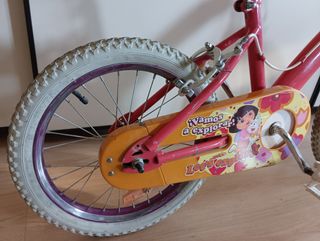 Bicicleta Infantil 16" Dora Exploradora + REGALO