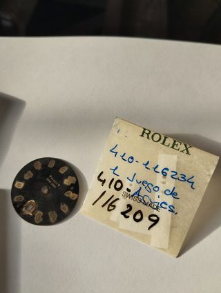 Esfera Rolex DJ 36mm Tuxedoaa juego de agujas