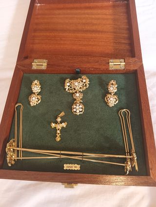 Conjunto de Joyas Chapado en Oro