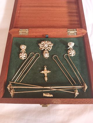 Conjunto de Joyas Chapado en Oro
