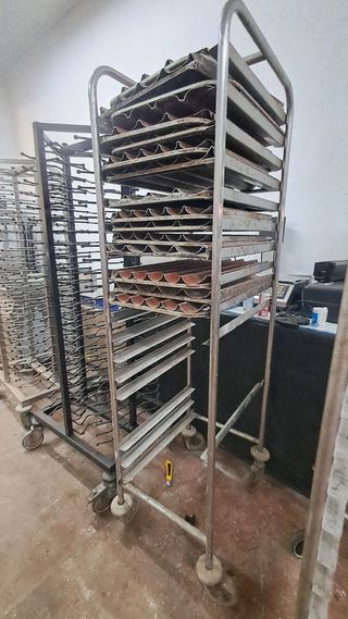 Carro industrial para bandejas 60x40