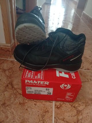 Botas de Seguridad Panter S3 Talla 38 Negras