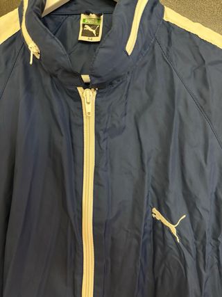 Chubasquero Vintage Puma Azul Talla L