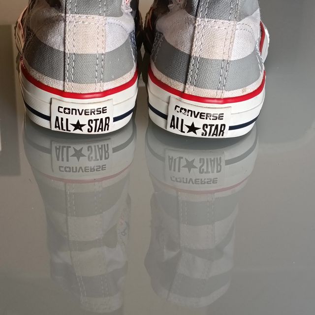 Converse Unisex Tg 36 Stelle Blu/Grigio