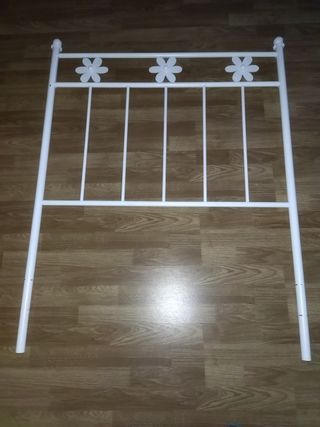 Cabecero forja blanco cama 90