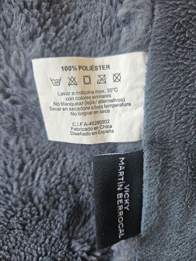 Manta sofá gris de pelo 170x130 cm