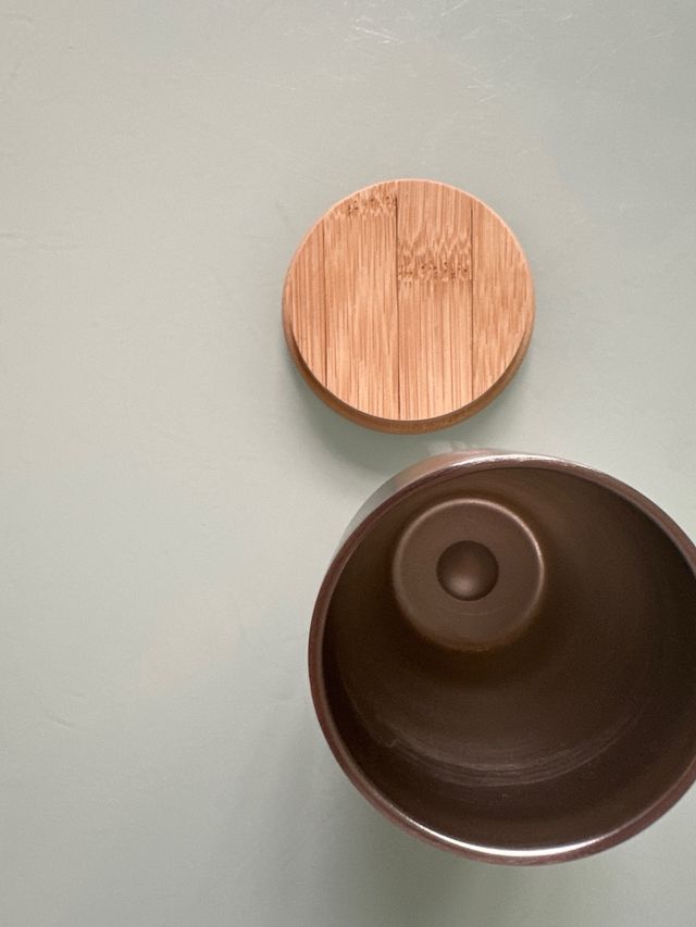 Taza térmica Sacyr 300ml tapa madera