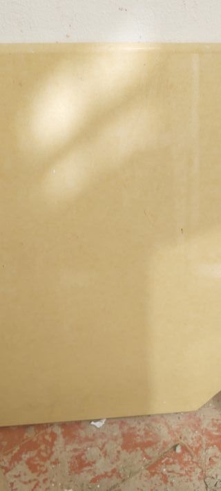 Encimera de piedra beige sin huecos