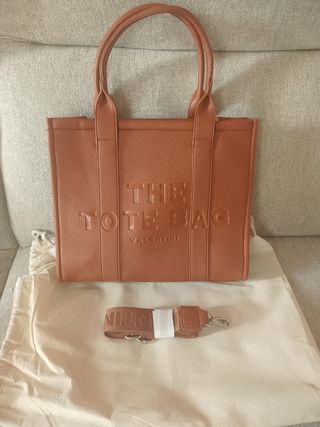 Borsa tote bag Valentini marrone