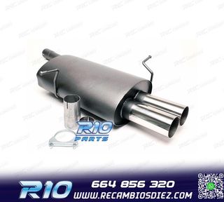 SILENCIOSO ESCAPE PARA BMW SERIE 3 E46 1998-2001 x2