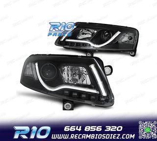 FAROS PARA AUDI A6 4F 04-08 TUBE LIGHT FONDO NEGRO