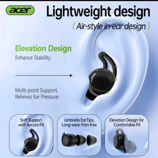 Auriculares Acer Bluetooth Negros