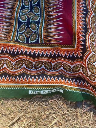 Capulanas coloridas estilo Dashiki