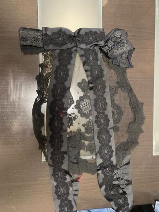 Mantilla y delantal de novia alicantina adulta 