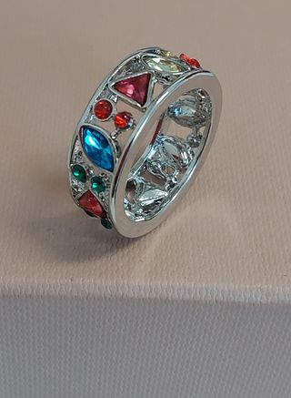 Anillo Boho Aro Piedras Multicolor