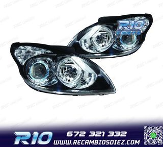 FAROS PARA HYUNDAI I30 07-12 FONDO NEGRO