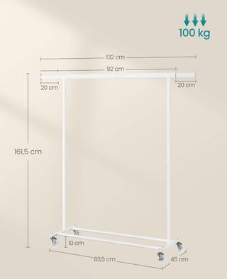 Burro Ropa con Ruedas - SONGMICS