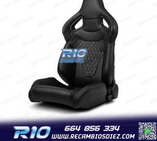ASIENTO BAQUET UNIVERSAL CUERO NEGRO ESTILO SPORTSTER