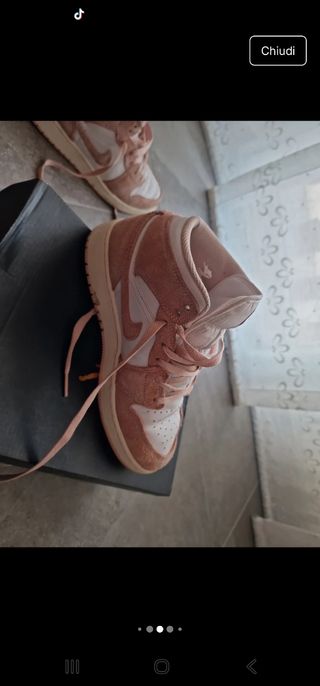 Jordan rosa e bianche