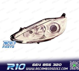FARO IZQ PARA FORD FIESTA MK7 3 5P 08-13 FONDO CROMO